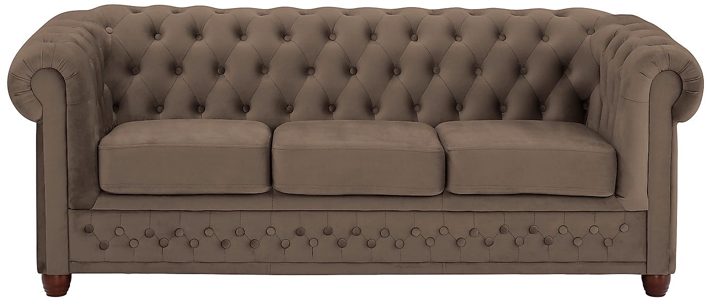 Home affaire Chesterfield-Sofa "New Castle", mit hochwertiger Knopfheftung günstig online kaufen