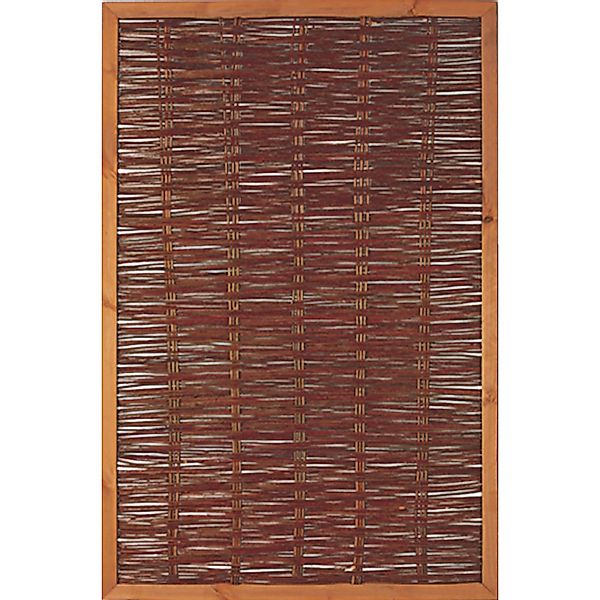 T & J Weidengeflechtzaun Fako mit umlaufendem Rahmen 120 cm x 140 cm günstig online kaufen