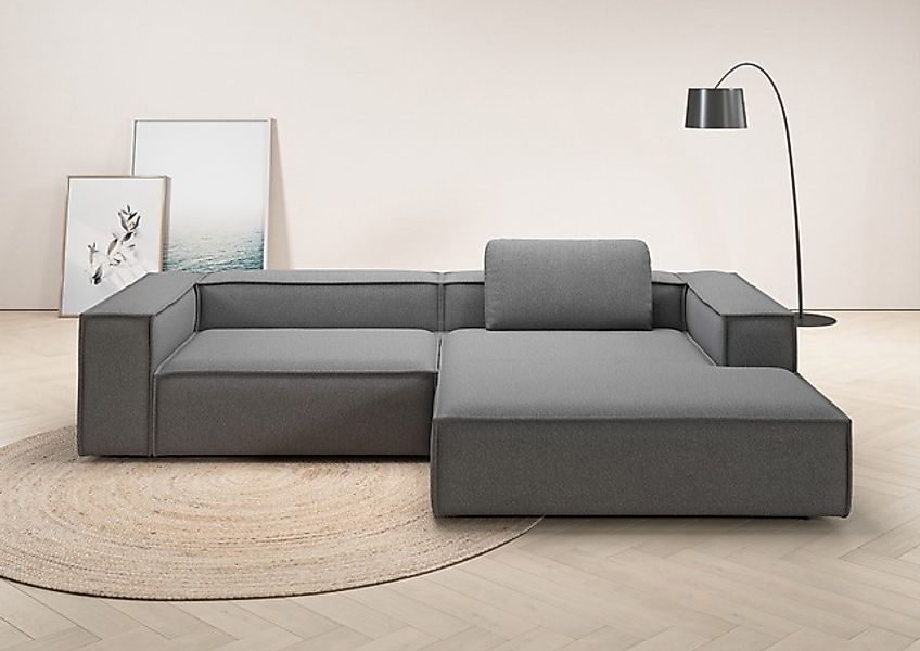 Home affaire Ecksofa »Watertown, modernes XXL L-Form, 306 cm breit« Großzüg günstig online kaufen