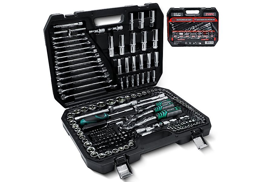 CCLIFE Steckschlüssel Steckschlüsselsatz Ratschenkasten Werkzeugkoffer Knar günstig online kaufen