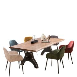 Esstisch Massivholztisch aus Akazie Massivholz mit natürlicher Baumkante günstig online kaufen