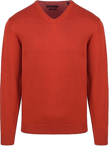 Casa Moda Pullover V-Halsausschnitt Orange - Größe XXL günstig online kaufen