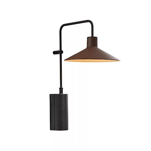 Bover Platet A01 LED-Außenwandlampe Schirm braun günstig online kaufen