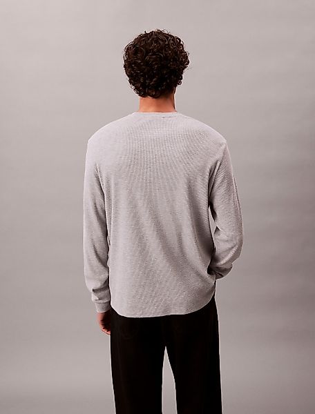 Calvin Klein Jeans Langarmshirt "LS WAFFLE BADGE CREWNK TEE" Mit Rundhalsau günstig online kaufen