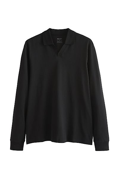 Next Langarm-Poloshirt Langärmeliges Poloshirt mit kubanischem günstig online kaufen