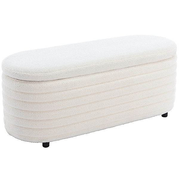 WAHSON OFFICE CHAIRS Sitzhocker Teddystoff Sitzbank günstig online kaufen