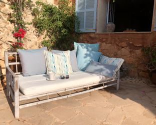 H.O.C.K. Dekokissen "Lino" Outdoor geeiget, Wendekissenhülle mit Füllung, 1 günstig online kaufen