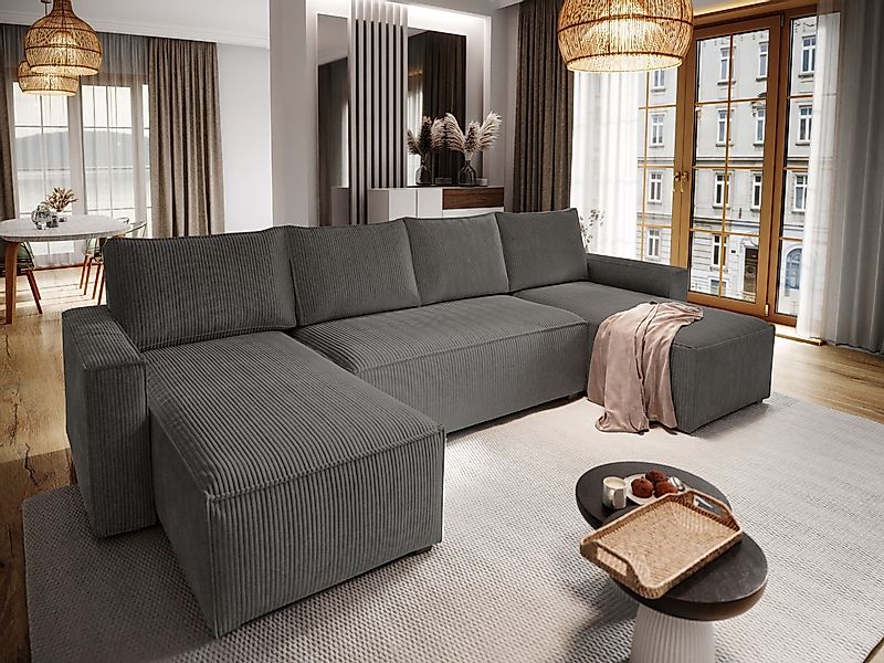 Masseno Ecksofa ASPRA mit Schlaffunktion U-Form, günstig online kaufen