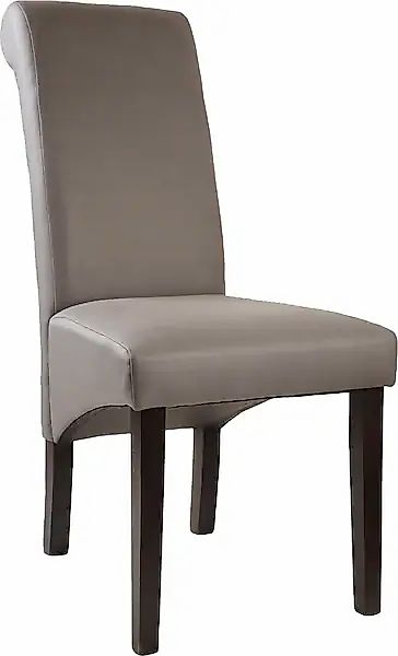 Home affaire 4-Fußstuhl »Rito«, (Set), 2 St., Microfaser, Gestell Buche nat günstig online kaufen