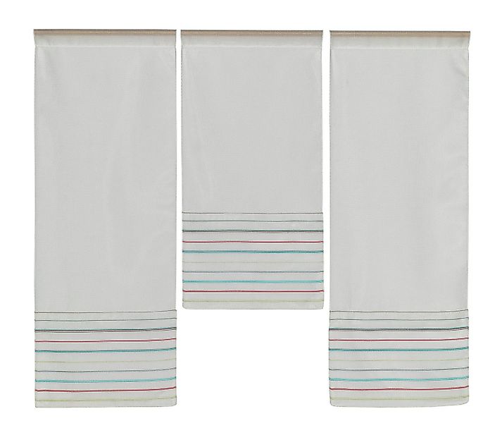 Clever-Kauf-24 Scheibengardine Design Mini Flächenvorhang Set, günstig online kaufen