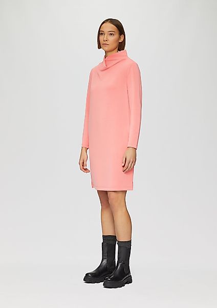 s.Oliver Minikleid Scuba-Kleid mit Wasserfallkragen und günstig online kaufen