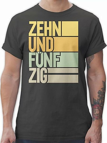 Shirtracer T-Shirt Zehnundfünfzig 60. Geburtstag günstig online kaufen