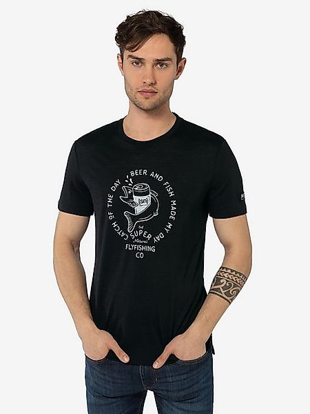 SUPER.NATURAL T-Shirt für Herren, Merino JUHOS FINEST Angel Motiv, atmungsa günstig online kaufen