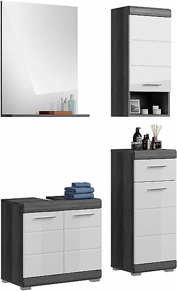 welltime Badmöbel-Set "Siena, 4 teilig, bestehend aus:" Set, TOPSELLER, 4 S günstig online kaufen