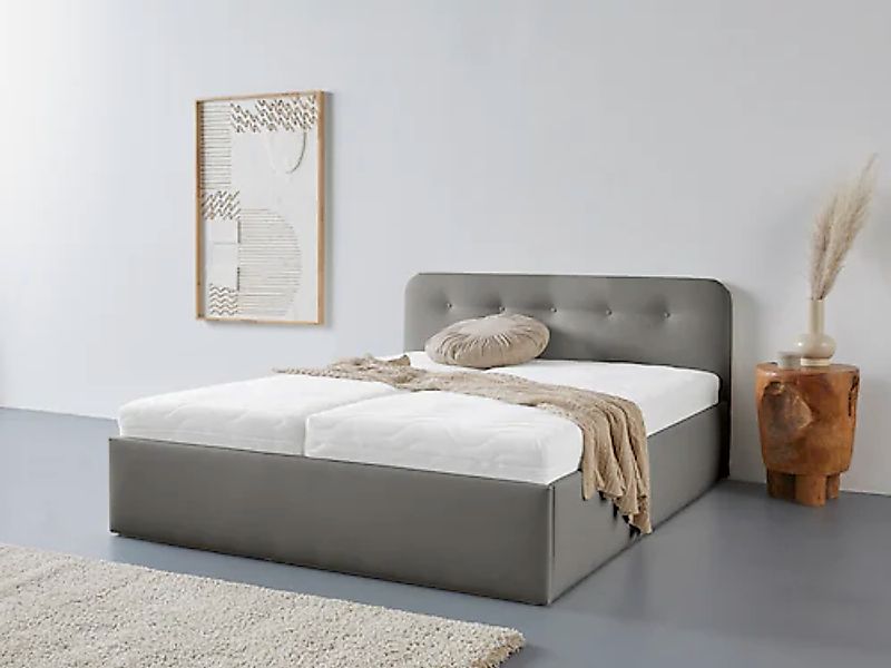 Westfalia Schlafkomfort Polsterbett "Rostock" auch mit Stauraum und Kopftei günstig online kaufen