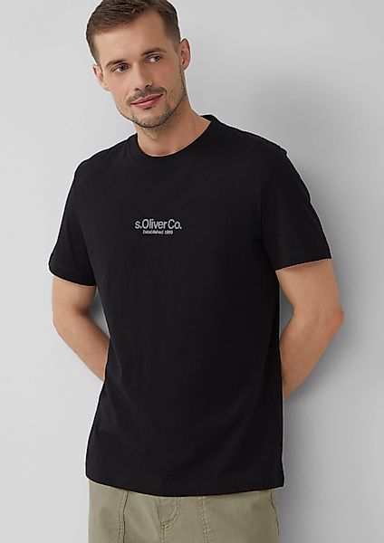 s.Oliver Kurzarmshirt T-Shirt Jersey-T-Shirt mit V-Ausschnitt günstig online kaufen