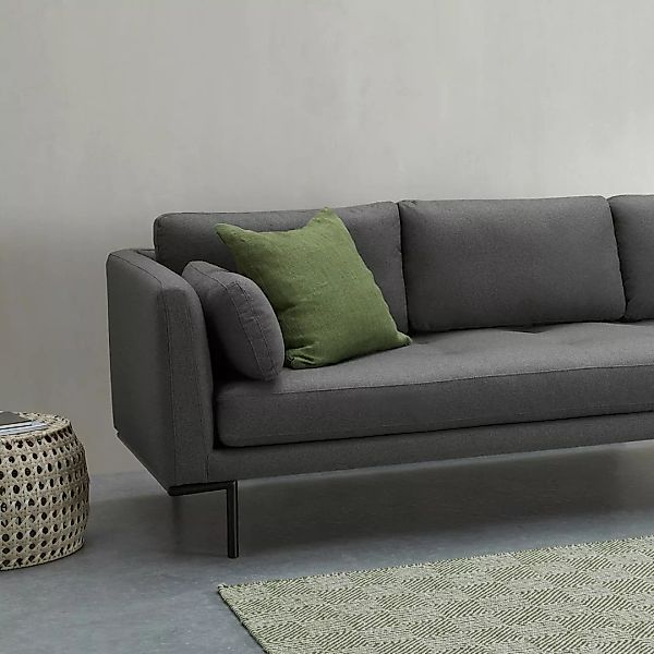 Harlow 3-Sitzer Sofa, Grau - MADE.com günstig online kaufen