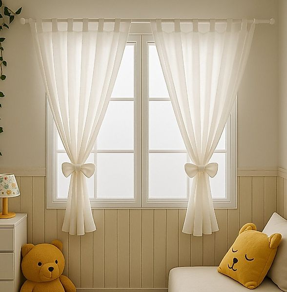 Alavya Home® Vorhang Alice PREMIUM Musselin Stoff (2 St), Schlaufen, Lichts günstig online kaufen