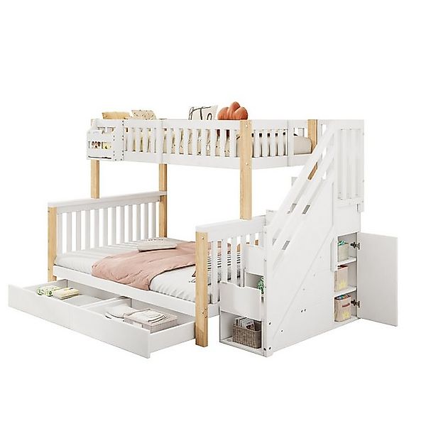 OKWISH Hochbett multifunktionales Kinderbett (Etagenbett, Doppelbett, Kinde günstig online kaufen