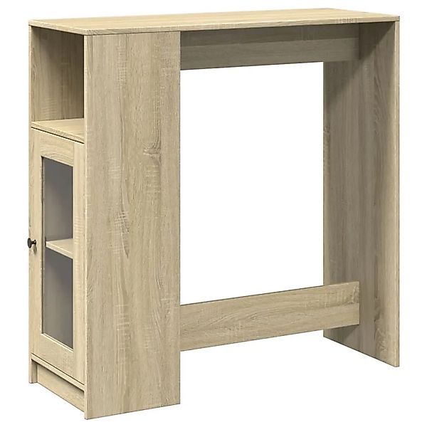 vidaXL Bartisch mit Regal Sonoma-Eiche 101x40x103,5 cm Holzwerkstoff 854366 günstig online kaufen