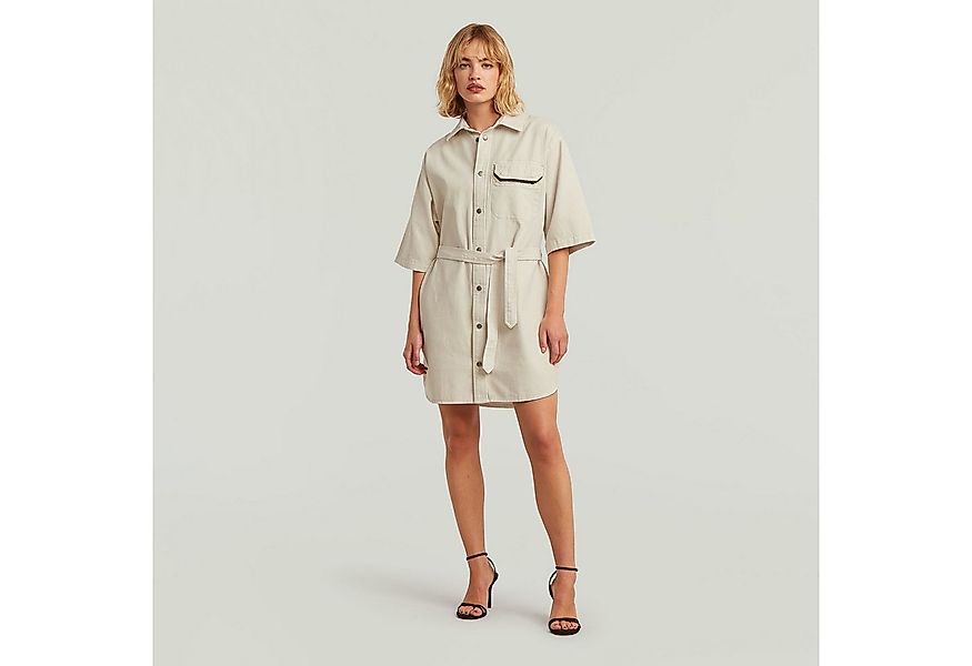 G-STAR Hemdblusenkleid Belted Army Shirt Dress Short Sleeve Wmn mit Bindegü günstig online kaufen