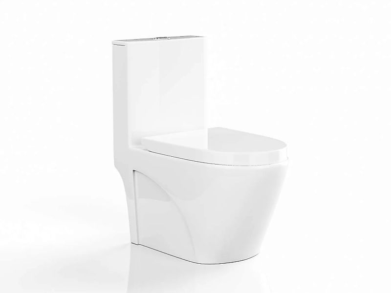 Stand-WC aus Keramik - Weiß - NAGILAM günstig online kaufen