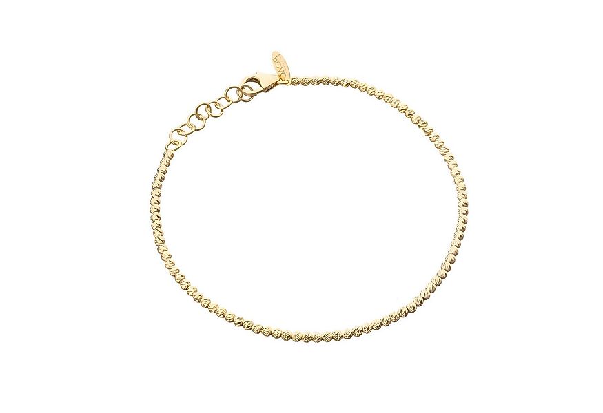 Stella-Jewellery Goldarmband 585er Gelbgold Armband Ankerkette mit diam. Ku günstig online kaufen
