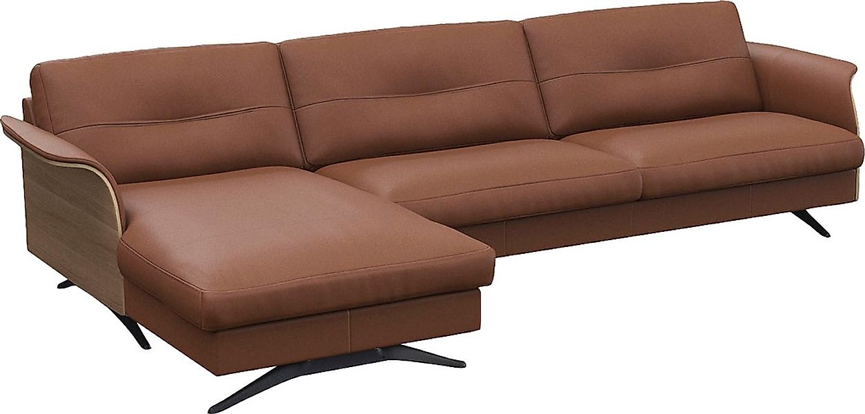 FLEXLUX Ecksofa "Glow, super bequem durch hochwertigem Sitzaufbau mit Feder günstig online kaufen
