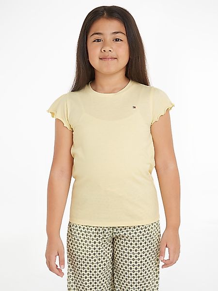Tommy Hilfiger T-Shirt ESSENTIAL RUFFLE SLEEVE günstig online kaufen