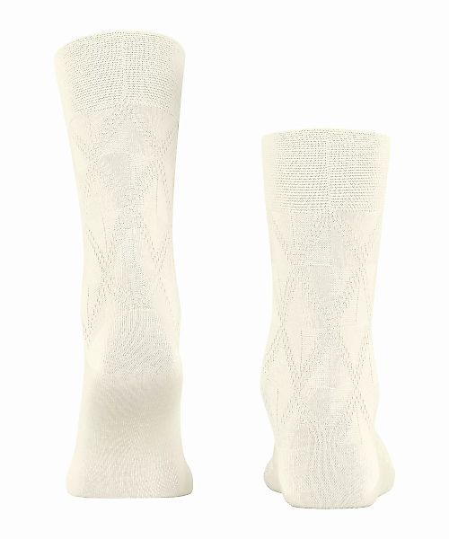 FALKE Sensitive Soft Winter Herren Socken, 41-42, Weiß, Geometrisch, Schurw günstig online kaufen