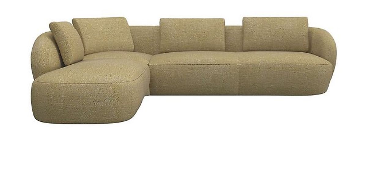 FLEXLUX Ecksofa Torino, rund, L-Form, Sofa-Ecke mit Ottomane, Modernes, org günstig online kaufen