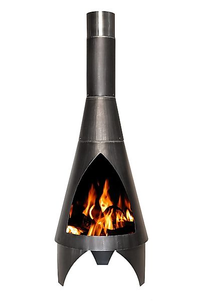 Buschbeck Gartenkamin Colorado 160 silber-schwarz 90051.000 günstig online kaufen