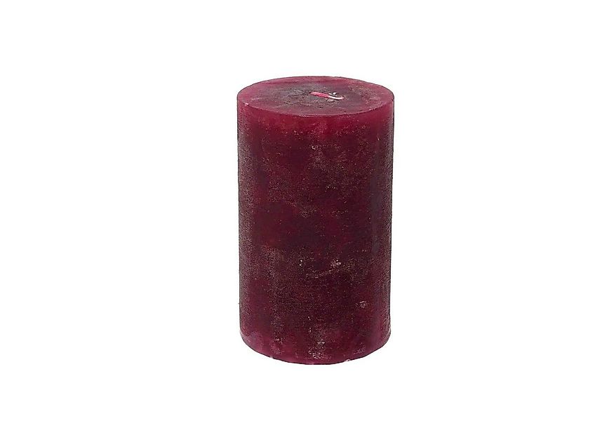 B&S Stumpenkerze Stumpenkerze bordeaux 10 x Ø 6 cm günstig online kaufen