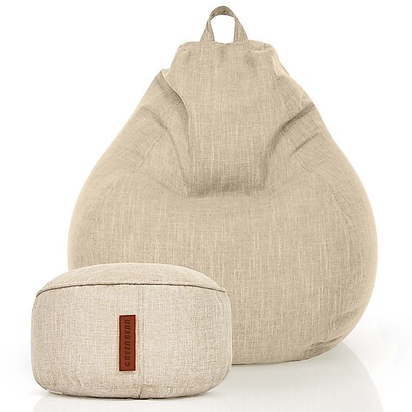 Green Bean Sitzsack Home-Linen (Indoor Riesensitzsack günstig online kaufen