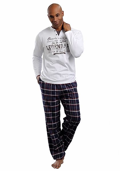 H.I.S Pyjama, 2 Stk. mit Flanellhose günstig online kaufen