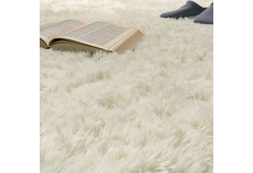KADIMA DESIGN Teppich waschbar Unifarben Schlafzimmer Hochflor Teppich Shag günstig online kaufen