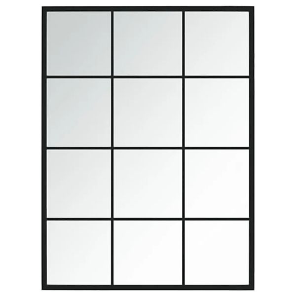 vidaXL Wandspiegel Schwarz 80x60 cm Metall 342207 günstig online kaufen