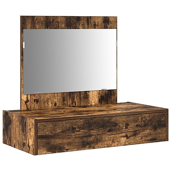 vidaXL Schminktisch Schminktisch Wandmontage Räuchereiche 83x40x70 günstig online kaufen