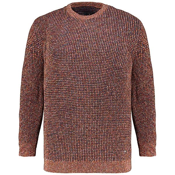 RAGMAN Grobstrickpullover aus Baumwolle in Two-Tone-Optik Farbe rost Größe: günstig online kaufen