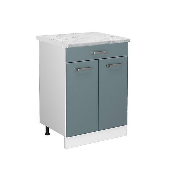 Vicco Schubladenschrank R-Line Schubladenschrank für die Küche Blau-Grau 60 günstig online kaufen