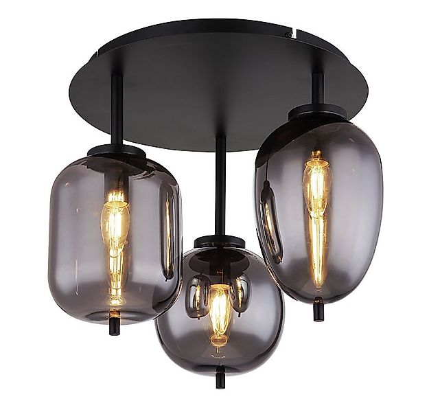 GLOBO LIGHTING Deckenleuchte, Leuchtmittel nicht inklusive, Deckenlampe Gla günstig online kaufen
