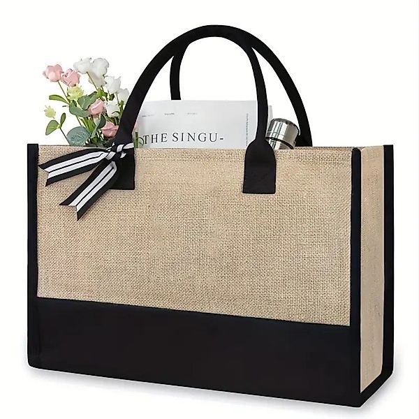 Venicce Love Einkaufsbeutel Elegante Jute-Tragetasche - Ideal für Einkaufen günstig online kaufen