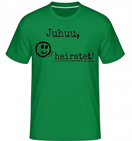 Juhuu, NAME Heiratet · Shirtinator Männer T-Shirt günstig online kaufen
