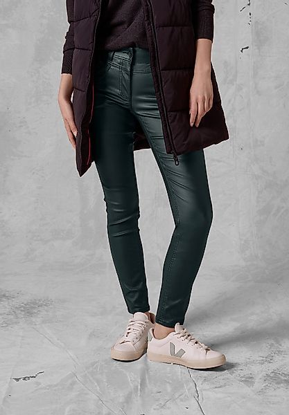 CECIL Lederimitathose Middle Waist günstig online kaufen