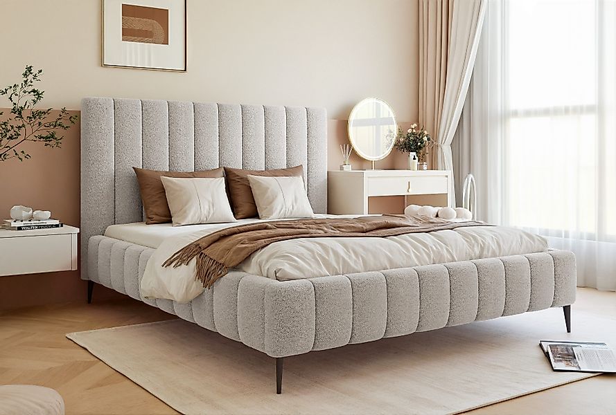 Goldstoff Polsterbett Luxuriöses Bett mit hohem günstig online kaufen