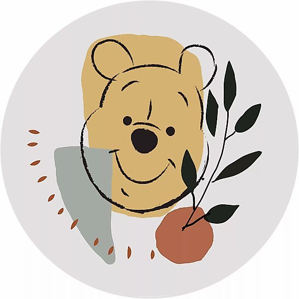 Komar Vliesfototapete Dot Winnie Pooh Smile selbstklebend Ø 125 cm günstig online kaufen