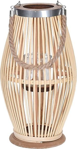 Koopman Windlicht Bambus-Laterne 38 cm h günstig online kaufen