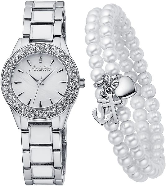 Aniston JEWELRY & WATCHES Quarzuhr, (Set, günstig online kaufen