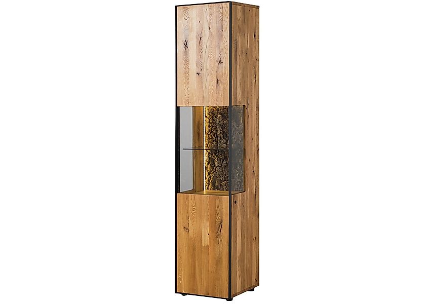 Massivmoebel24 Standvitrine #05 (Wildeiche 43x45x200 natur günstig online kaufen