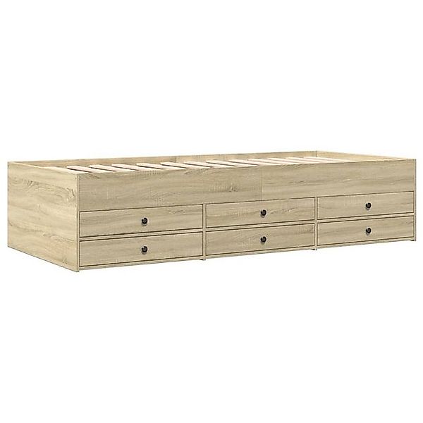 vidaXL Bett Tagesbett mit Schubladen Sonoma-Eiche 90x200 cm Holzwerkstoff günstig online kaufen